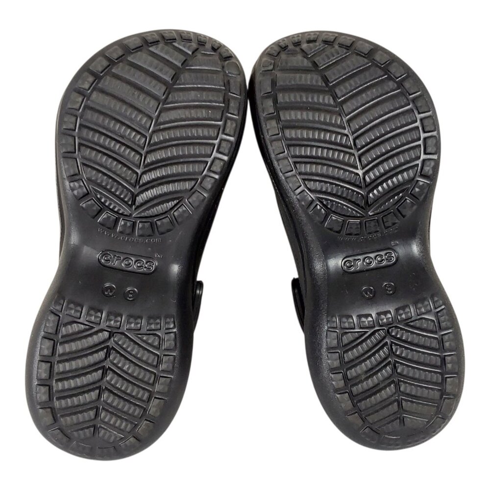 NWOT Crocs Women's Classic Bae Clogs Chunky Black Platform Slingback Shoes - 8 - Picture 9 of 10